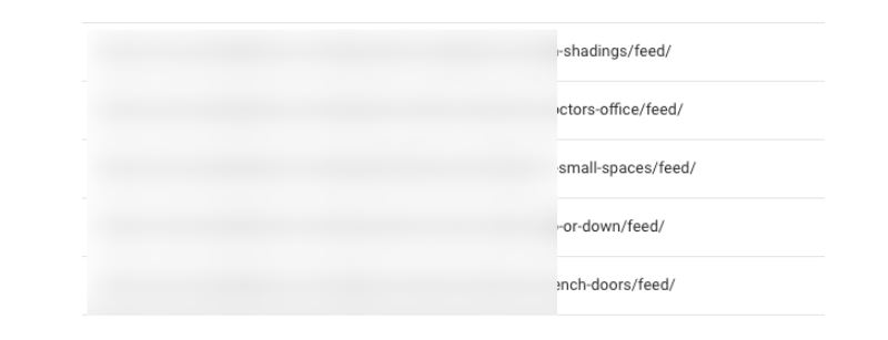 نمونه آدرس های feed که در گوگل ایندکس نمیشوند